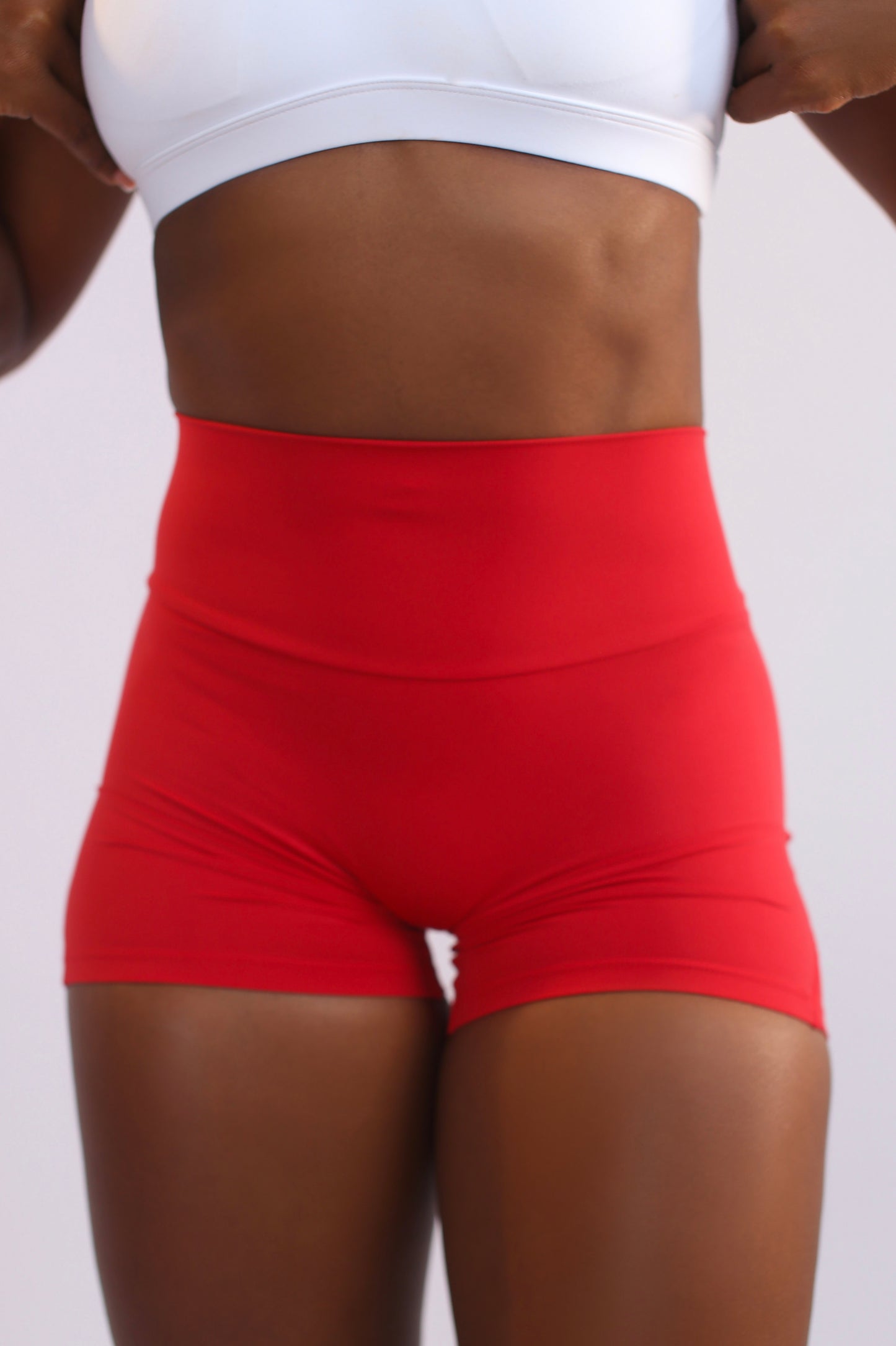 SOFT GIRL SHORT- CRIMSON